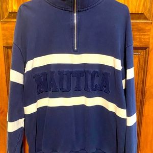 Vintage Nautical 1/2 Zip Pullover